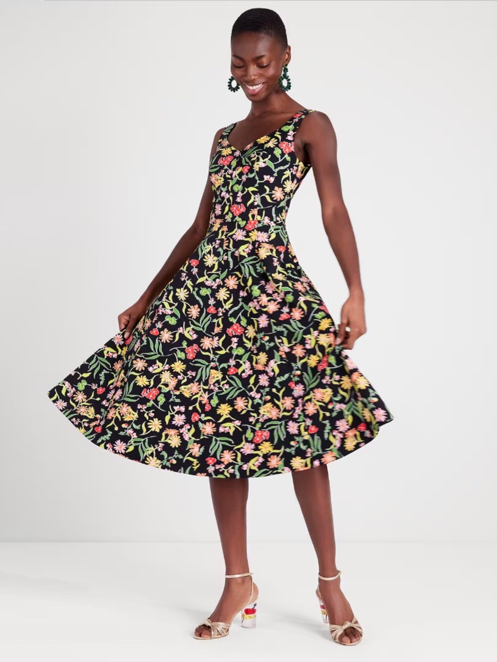 NWT Kate Spade Rooftop Garden Floral Grace Dress Size 2